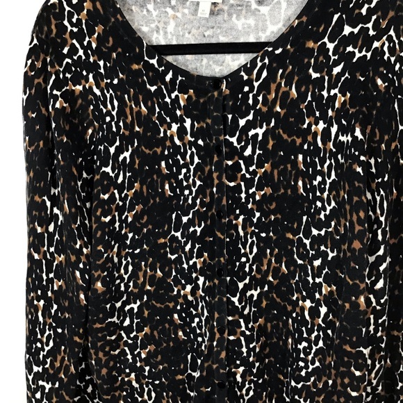 Talbots | Leopard Print Cardigan~XL - Picture 5 of 8